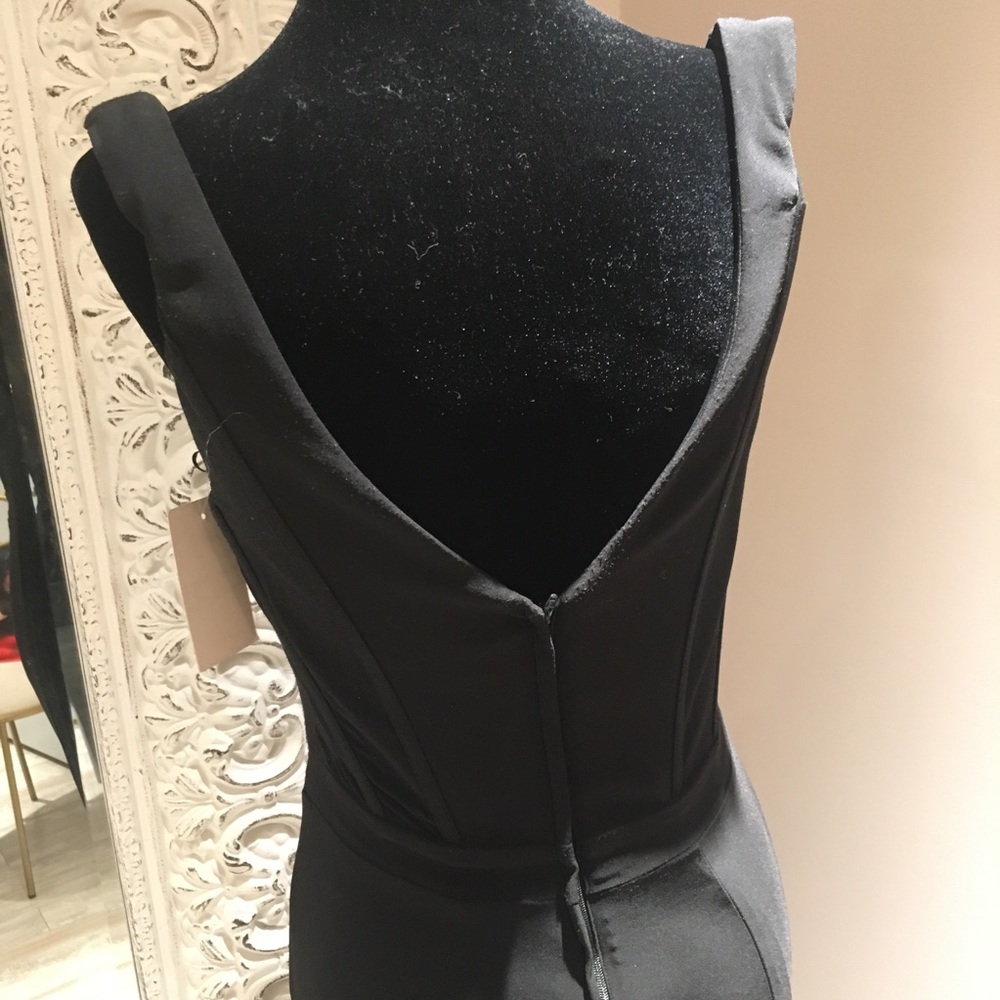 Colette by Mon Cheri Black Jersey Gown 6 - Picture 4 of 8